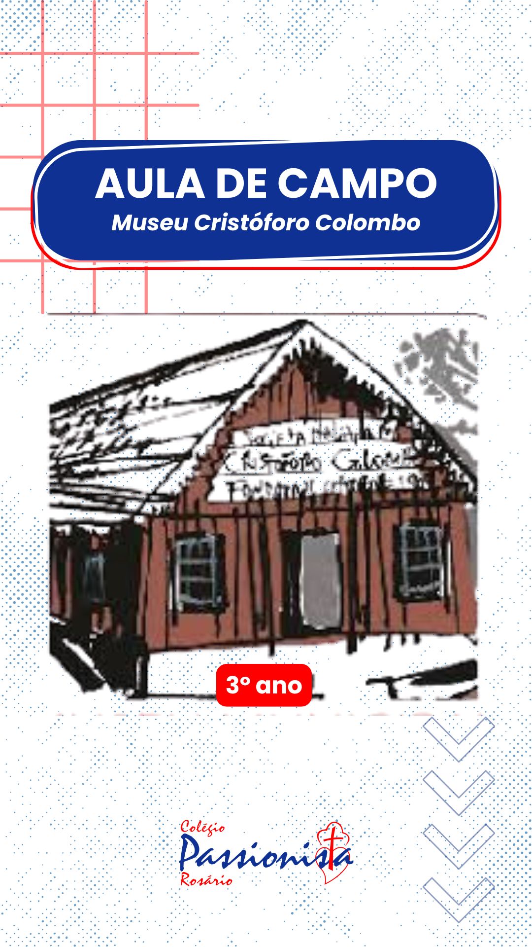 Visita ao Museu Crist�foro Colombo - 3� ano - Ros�rio Rede Passionista de Educa��o