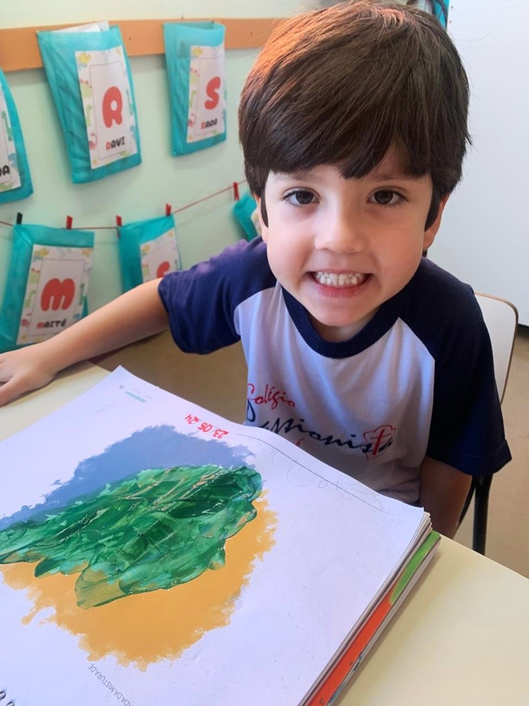 Maternal II B - Azul + Amarelo = Verde - S�o Jos� Rede Passionista de Educa��o