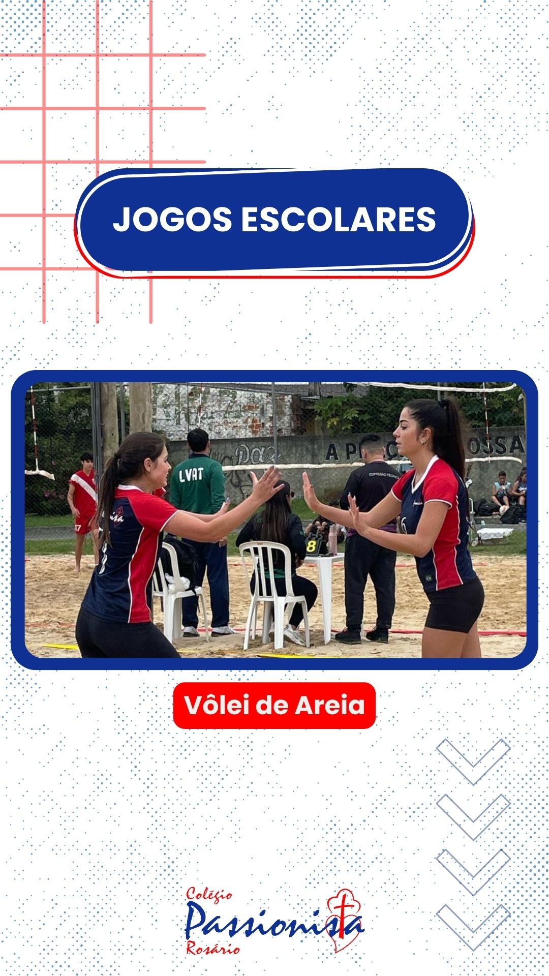 Jogos Escolares de Colombo - V�lei de Areia - Ros�rio Rede Passionista de Educa��o