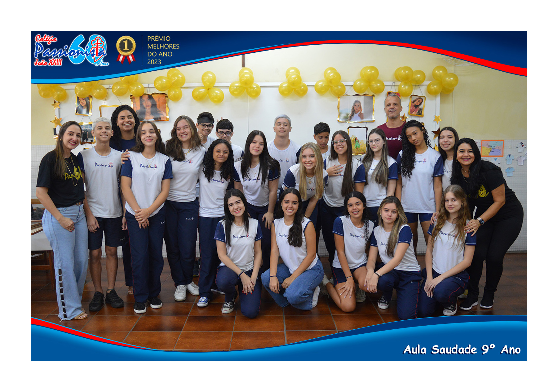 Aula da Saudade 9� Ano 2023 - Jo�o XXIII Rede Passionista de Educa��o