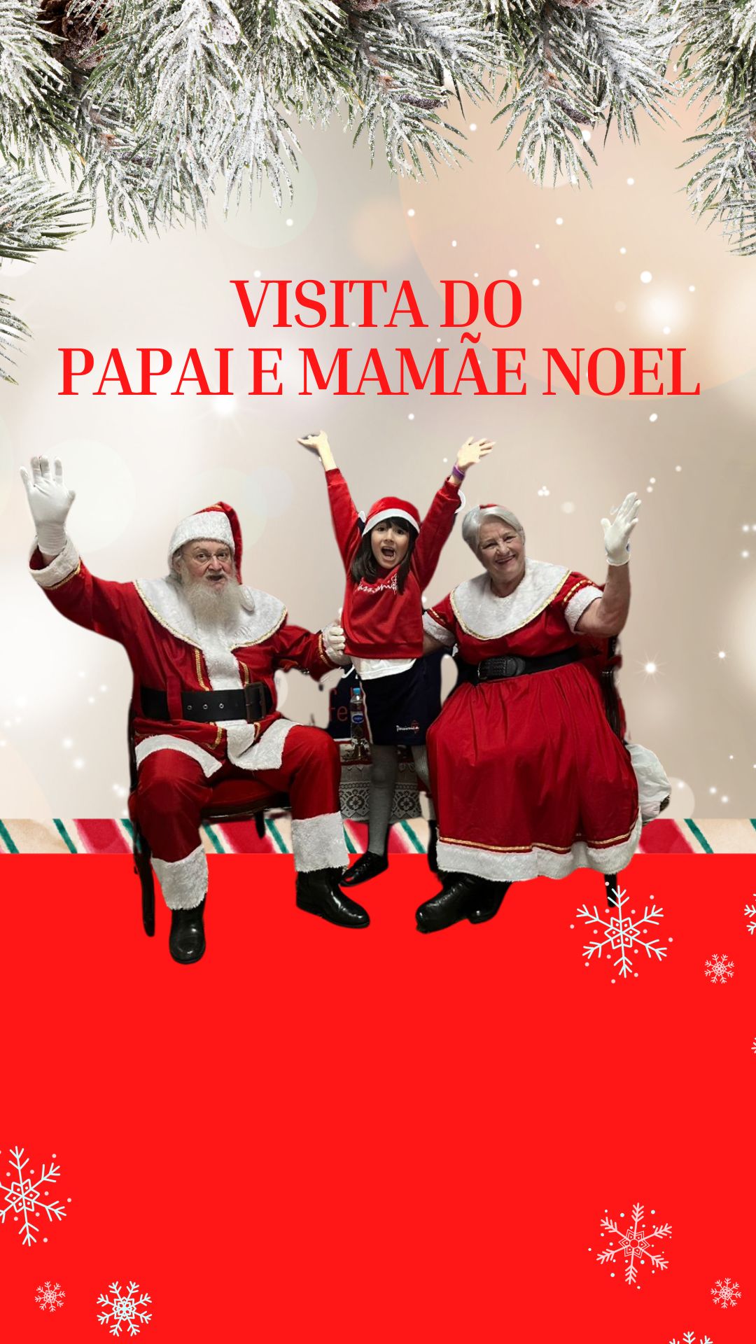 Visita Papai e Mam�e Noel - Ros�rio Rede Passionista de Educa��o