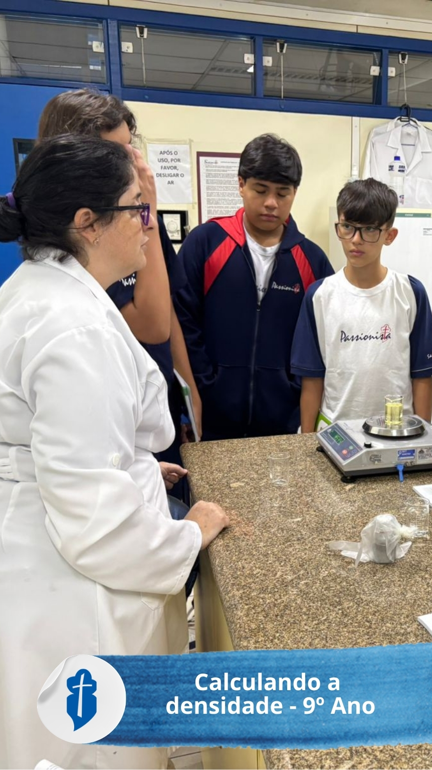 Calculando a densidade - 9� Ano - S�o Paulo da Cruz Rede Passionista de Educa��o