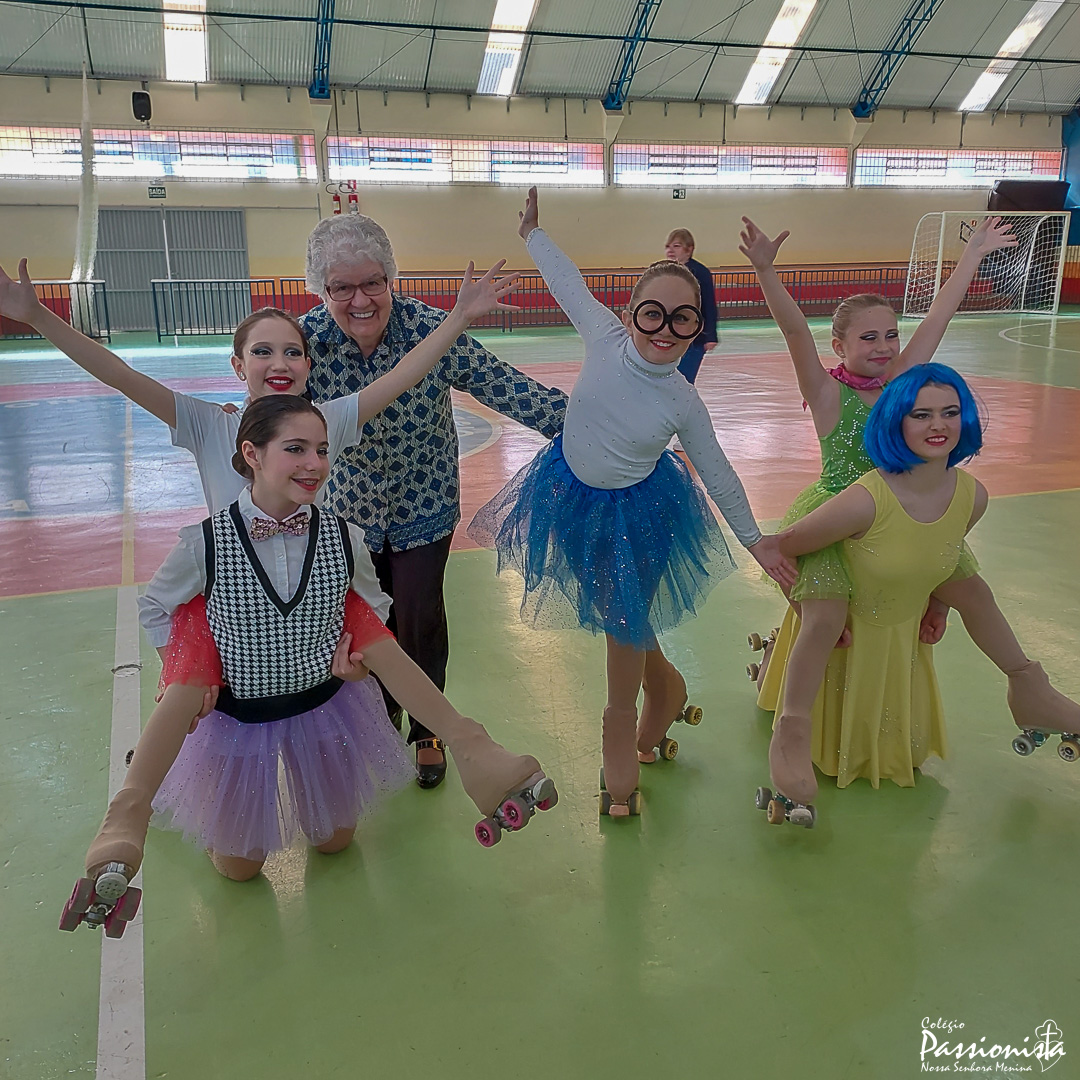 Patina��o art�stica no Passio - Nossa Senhora Menina Rede Passionista de Educa��o