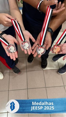 Novas medalhas do Col�gio Passionista S�o Paulo da Cruz - JEESP 2025 - S�o Paulo da Cruz Rede Passionista de Educa��o