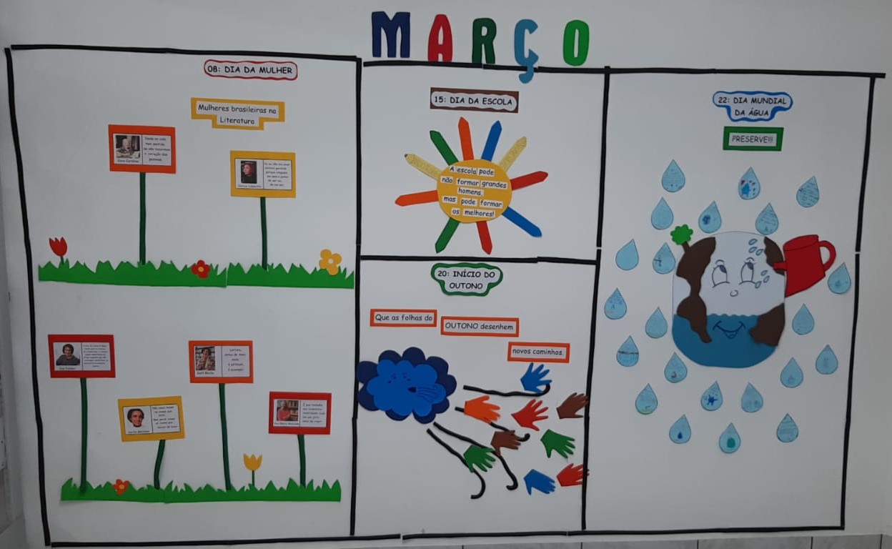 Mural de Mar�o - Ros�rio Rede Passionista de Educa��o