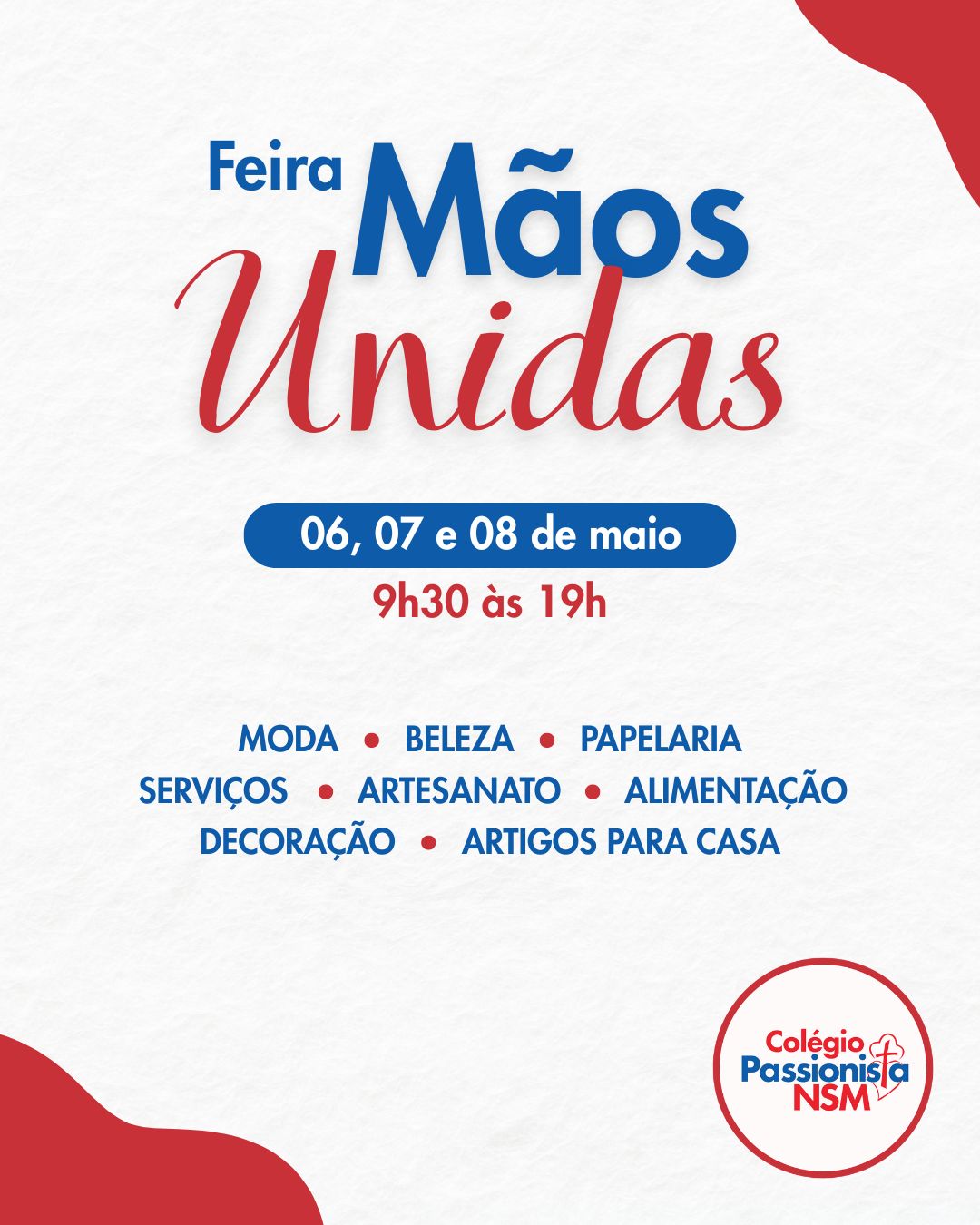 Feira m�os unidas 2025 - Nossa Senhora Menina Rede Passionista de Educa��o