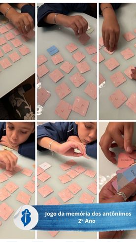 Jogo da mem�ria dos ant�nimos - 2� ano - S�o Paulo da Cruz Rede Passionista de Educa��o