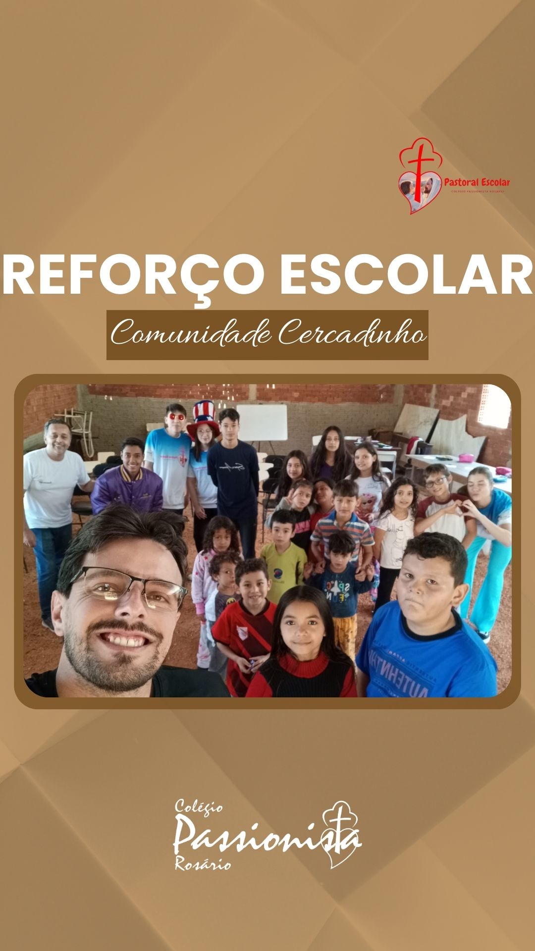 Refor�o escolar - Comunidade do Cercadinho - Ros�rio Rede Passionista de Educa��o