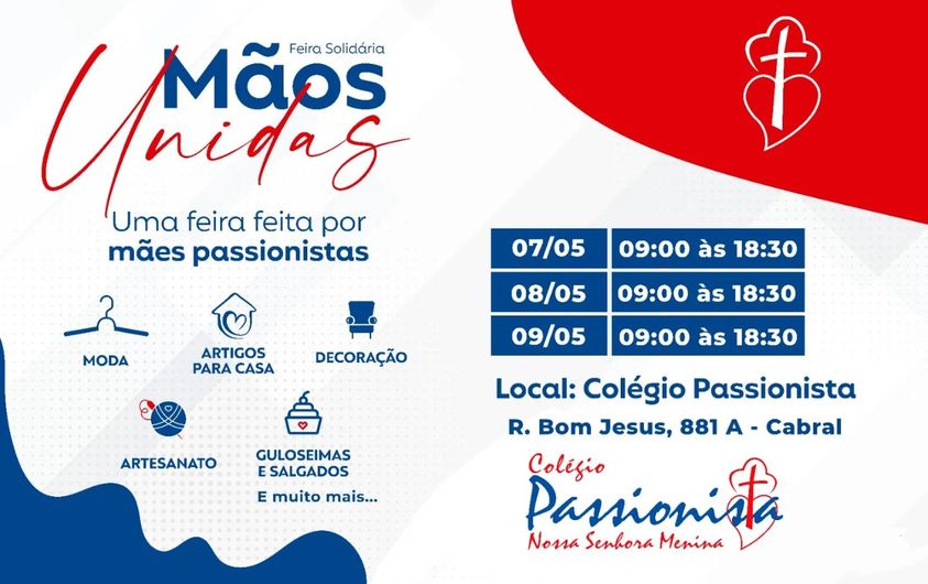 Feira Solid�ria M�os Unidas - Nossa Senhora Menina Rede Passionista de Educa��o