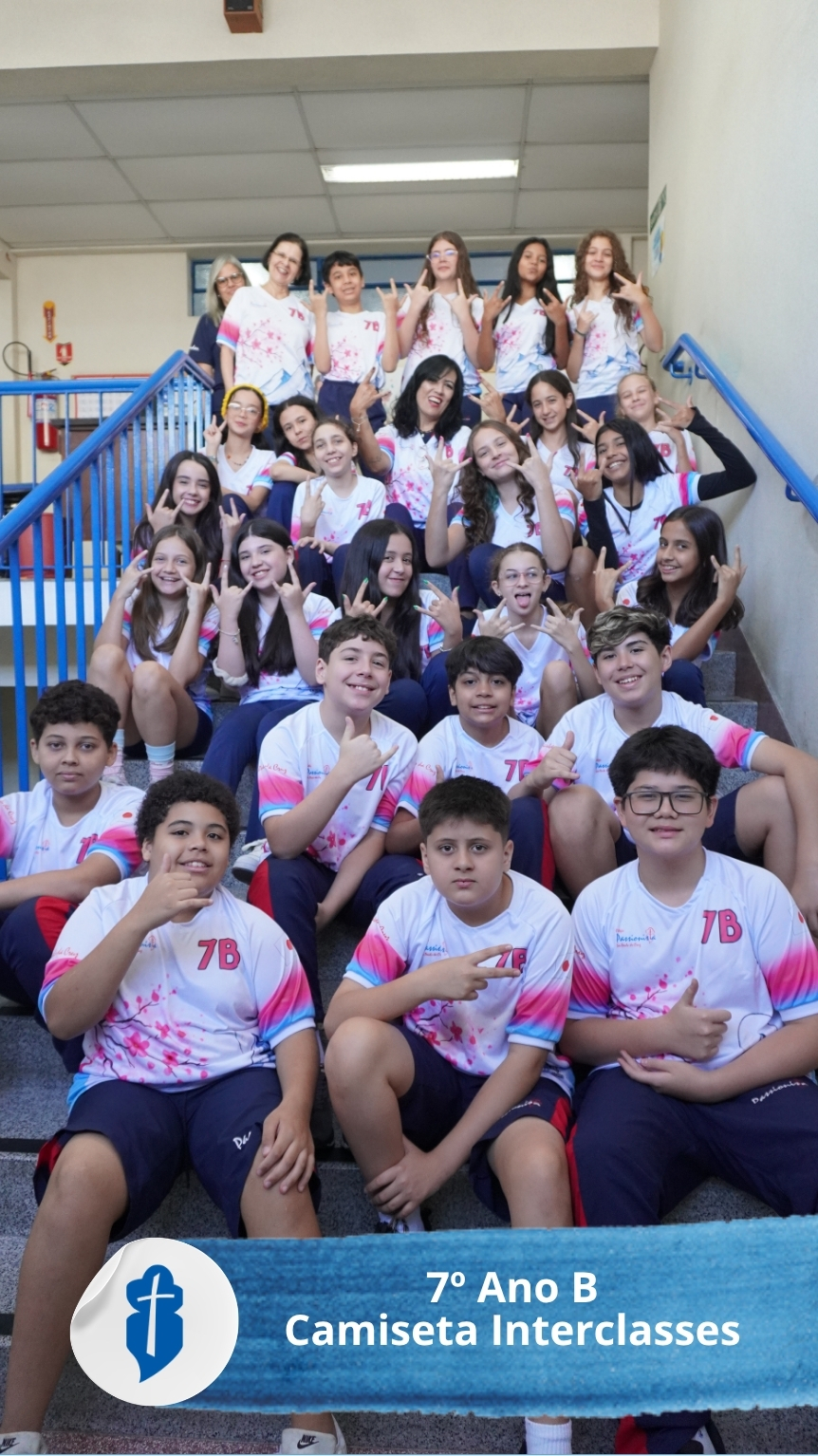 Camiseta Interclasses - 7� Ano B - S�o Paulo da Cruz Rede Passionista de Educa��o
