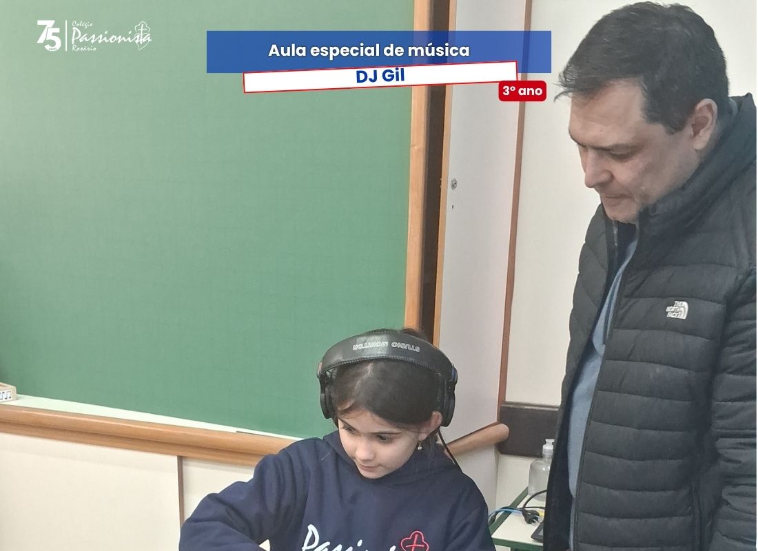 Aula de M�sica - 3� ano com o DJ Gil - Ros�rio Rede Passionista de Educa��o