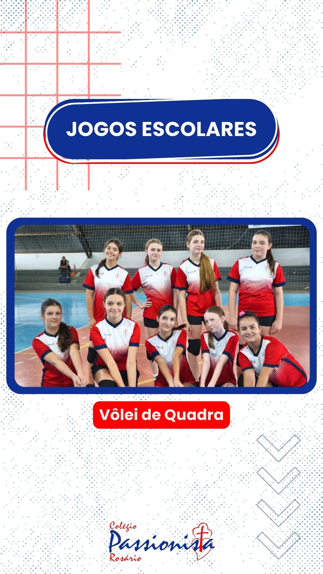Jogos Escolares de Colombo - V�lei de Quadra - Ros�rio Rede Passionista de Educa��o