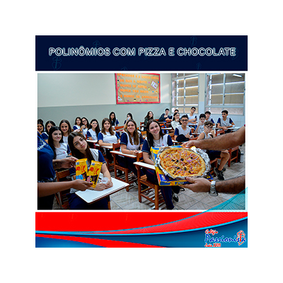 Polin�mios com pizza e chocolate - 8� Ano - Jo�o XXIII Rede Passionista de Educa��o