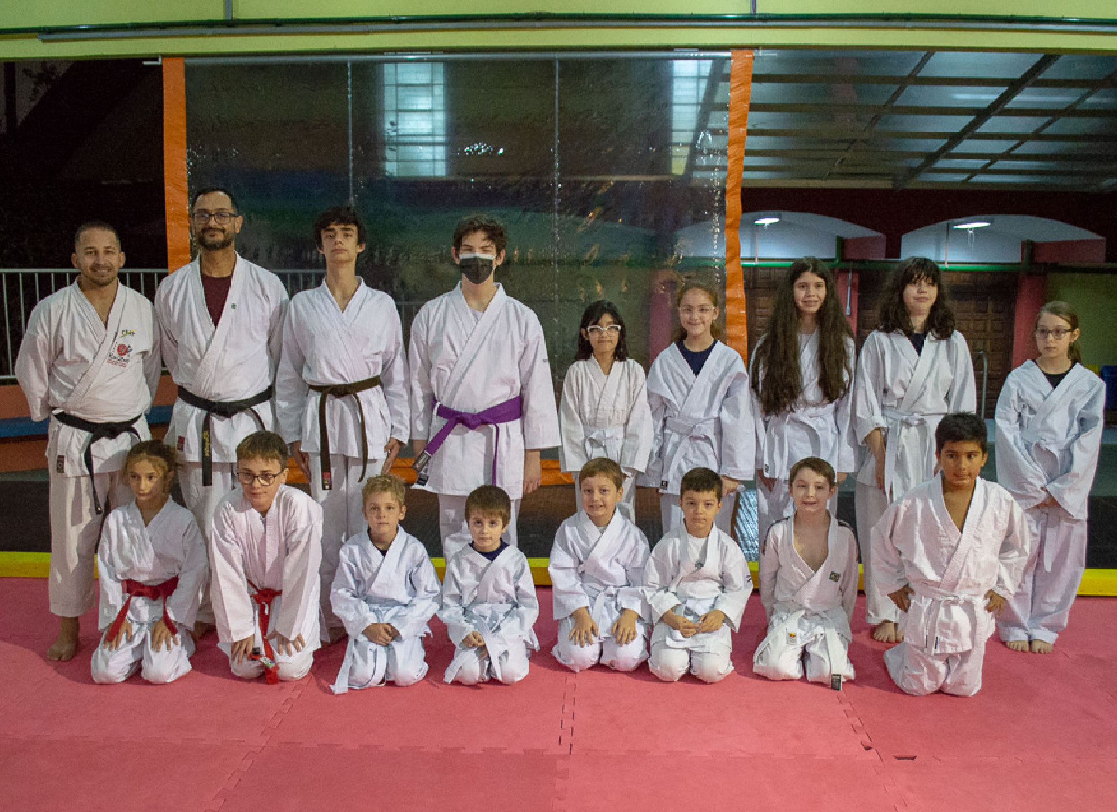 Exame de faixa do Karat� - Nossa Senhora Menina Rede Passionista de Educa��o