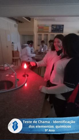Teste de Chama - Identifica��o dos elementos�qu�micos - 9� Ano - S�o Paulo da Cruz Rede Passionista de Educa��o