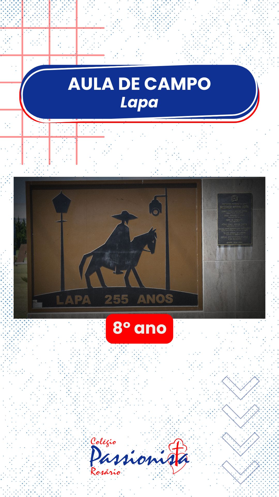 Aula de campo - 8� ano do Fundamental II - Lapa PR - Ros�rio Rede Passionista de Educa��o