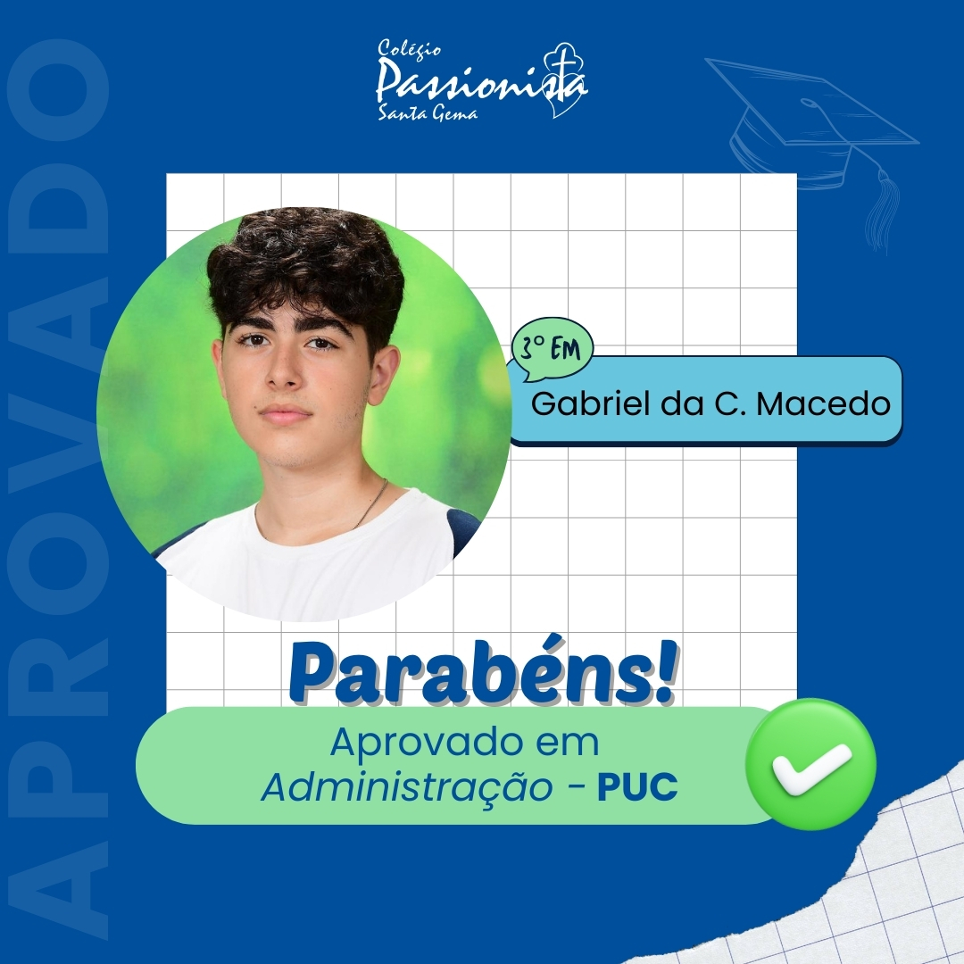 Aprovados - Santa Gema Rede Passionista de Educa��o