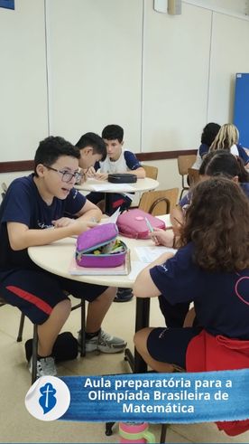 Aula preparat�ria para a Olimp�ada Brasileira de Matem�tica - S�o Paulo da Cruz  Rede Passionista de Educa��o
