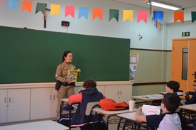 5� Ano A e B - Primeira Aula PROERD - S�o Jos� Rede Passionista de Educa��o