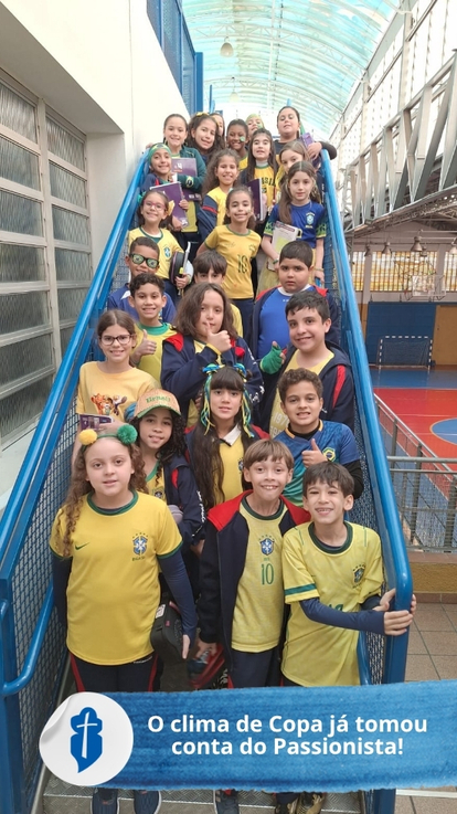 O clima de Copa j� tomou conta do Passionista! - S�o Paulo da Cruz Rede Passionista de Educa��o