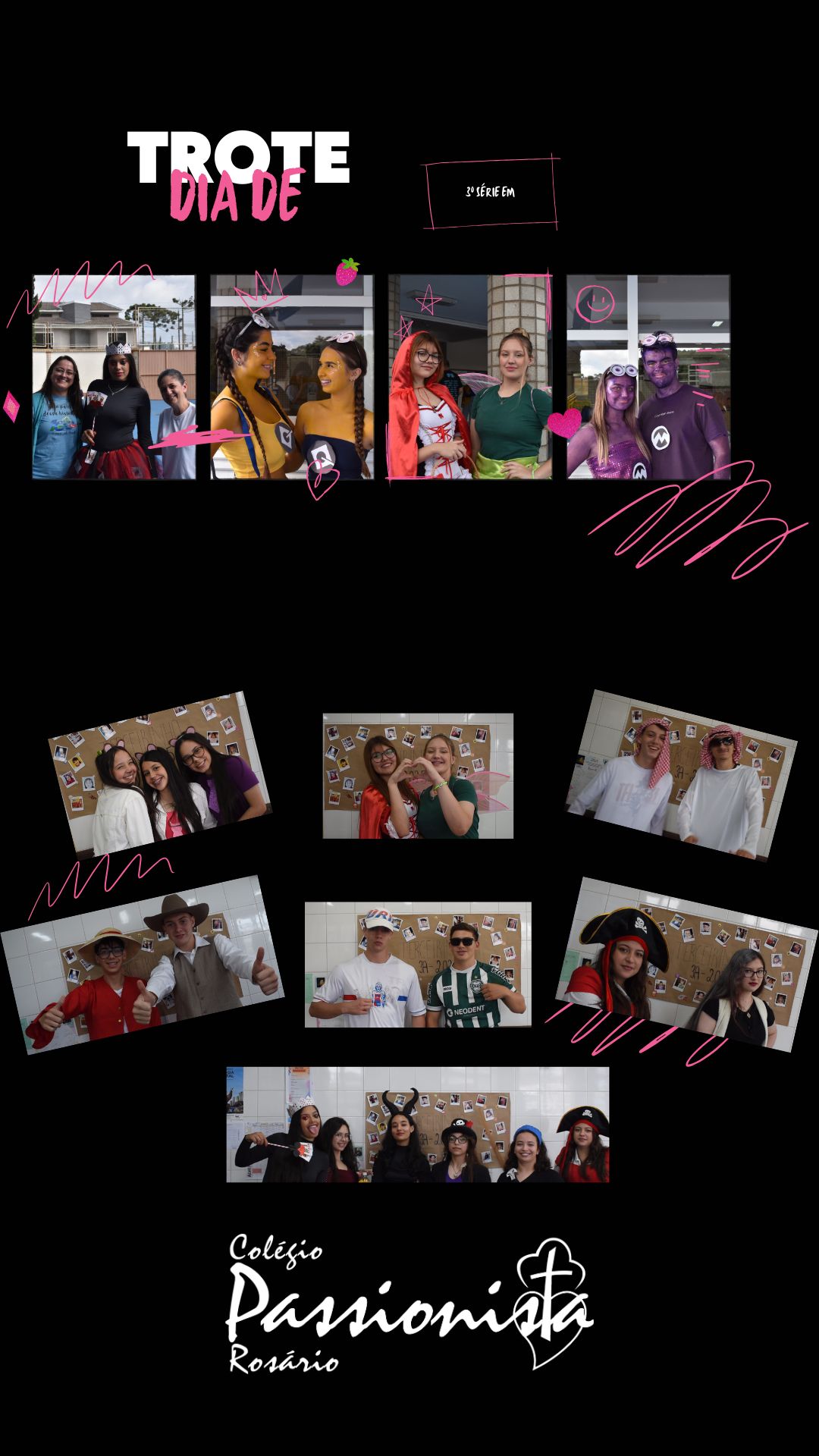 Dia de trote - 3� S�rie EM - Personagens - Ros�rio Rede Passionista de Educa��o