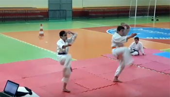 Exame de Faixa do Karat� - Nossa Senhora Menina Rede Passionista de Educa��o